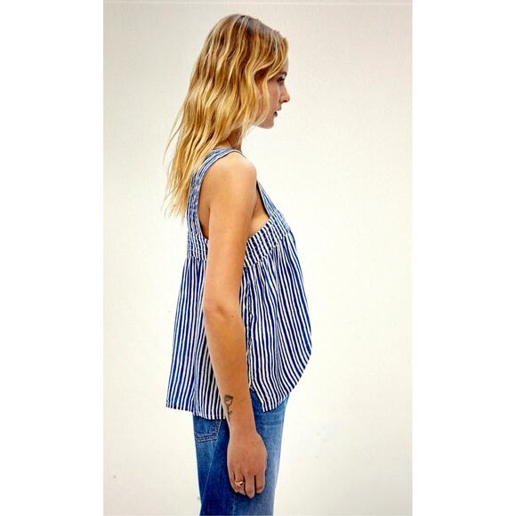 Natalie Martin Jasmine Top Painted Stripe Dandelion XS - Picture 13 of 15